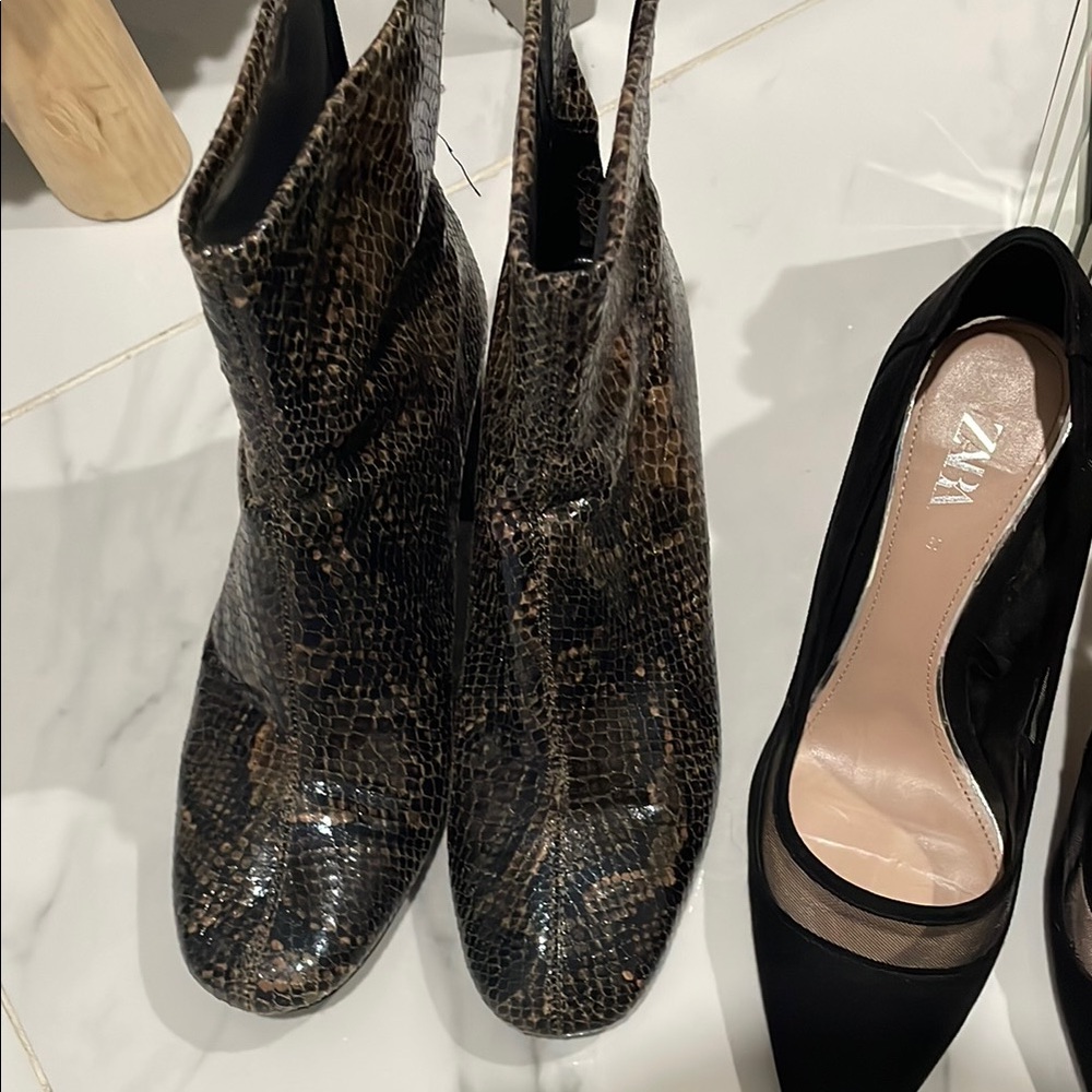 Zara Trendy Shoes & Adidas Sneakers- BLACK HEELS EXCLUDED - Picture 8 of 8